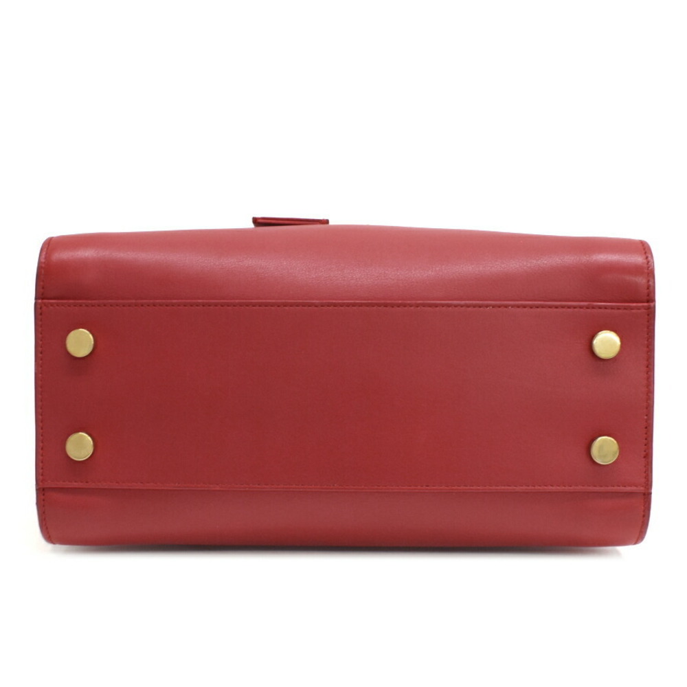 Saint Laurent Paris Cabas Handbag Red Leather - Picture 4 of 9